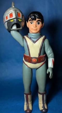 玩具店デッドストック】 当時物 ブルマァク ミラーマン 面取れ ソフビ