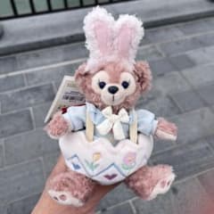 上海ディズニー 春日 イースター シェリーメイぬいぐるみキーチェーン