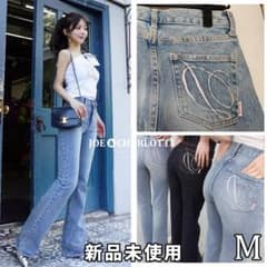 ダーリッチ darich セミフレアデニムパンツ BLU ブルー M 裾上げ済み