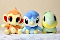 ☆ポケモンセンター 限定 ぬいぐるみ ナエトル ヒコザル ポッチャマ