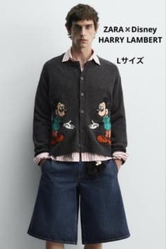ZARA x Disneyミッキーマウスウールカーディガン Lサイズ - メルカリ