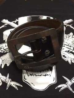 BIG TWIN ギャリソン ベルト シルバー バックル レザー ビッグツイン