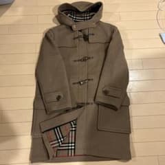 BURBERRY 英国製 ダッフルコート キャメル 100%ウール ノバチェック