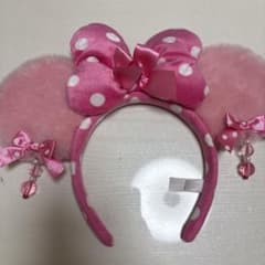 ディズニー ミニー ピンク カチューシャ 水玉 イヤリング - メルカリ