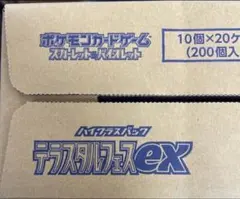 2026年最新】ポケモンカードゲーム テラスタルフェス 未開封カートンの