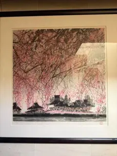 ミッシェル・バテュ 「神秘の出来事」絵画 リトグラフ 版画 ジクレ