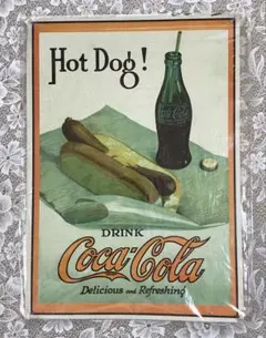 1996年enjoy＊コカコーラ＊ホーロー琺瑯丸看板＊エナメル七宝ボタン