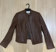 美品 A.S.M アトリエサブメン シングルライダース 本革 バーガンディ L