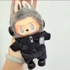 おすわりぬい服 10cm・にじぱぺっと用着ぐるみ 右くろ - メルカリ