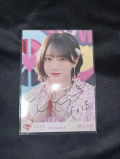 野口衣織 直筆 生写真 ポロシャツ ヨリ ツアー 8周年 2025 イコラブ