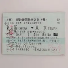 2026年最新】新幹線回数券の人気アイテム - メルカリ