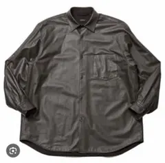 COMOLIコモリ20AW ディアスキン レザーシャツ ジャケット サイズ1