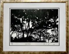 東山魁夷「雪月花・瑞雪」木版画 朱印有 アダチ版画研究所 昭和を代表