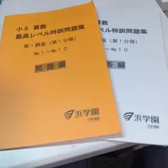 2026年最新】浜学園 最高レベル特訓 小5の人気アイテム - メルカリ
