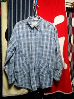 美品 エヴィス バッファローチェックフランネルシャツ 赤黒 42 - メルカリ