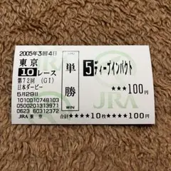 2026年最新】ディープインパクト 馬券の人気アイテム - メルカリ