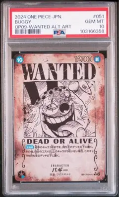 2026年最新】バギー 手配書 psa10の人気アイテム - メルカリ