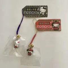 ご当地キティ 根付 ハローキティ ストラップ レア 貴重 レトロ 嶽本