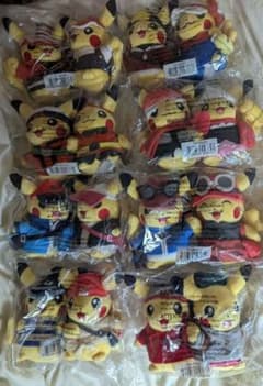 アメリカポケモンセンター 25周年ピカチュウペアぬいぐるみ8体セット