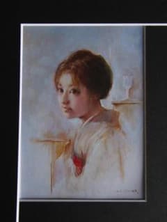 上尚司絵画黒のジャンパースカート原作油絵