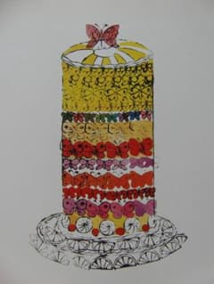 アンディ・ウォーホル、バタフライ レイヤード ケーキ、海外版・希少