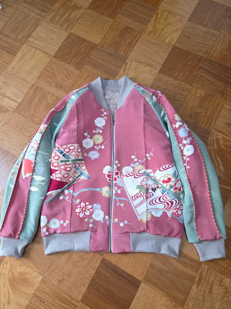 2026年最新】着物リメイクスカジャンの人気アイテム - メルカリ