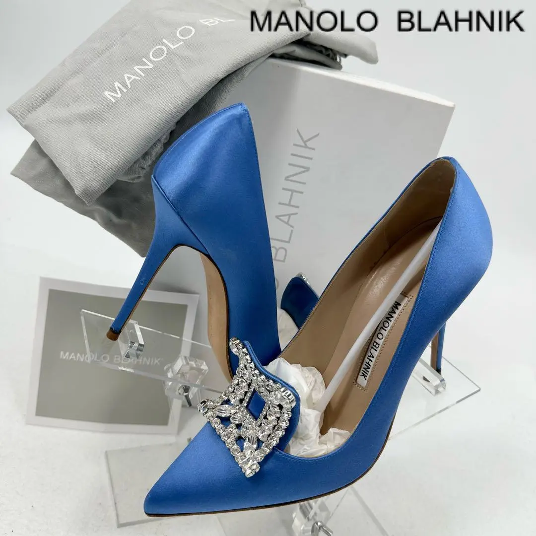 2026年最新】MANOLO BLAHNIK カラー：ブルー系 ハイヒール・パンプスの