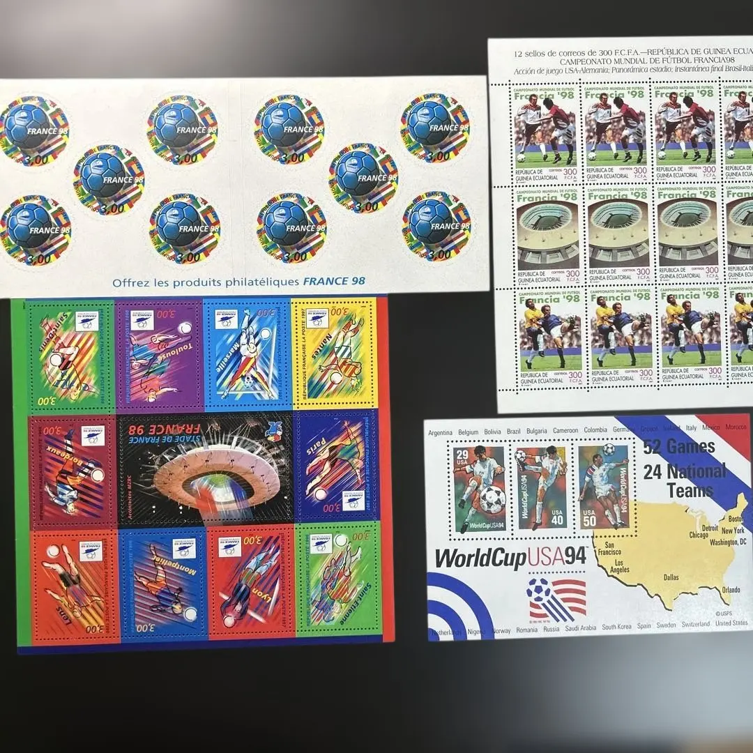 2026年最新】フランス 1998年 サッカーワールドカップ 切手の人気