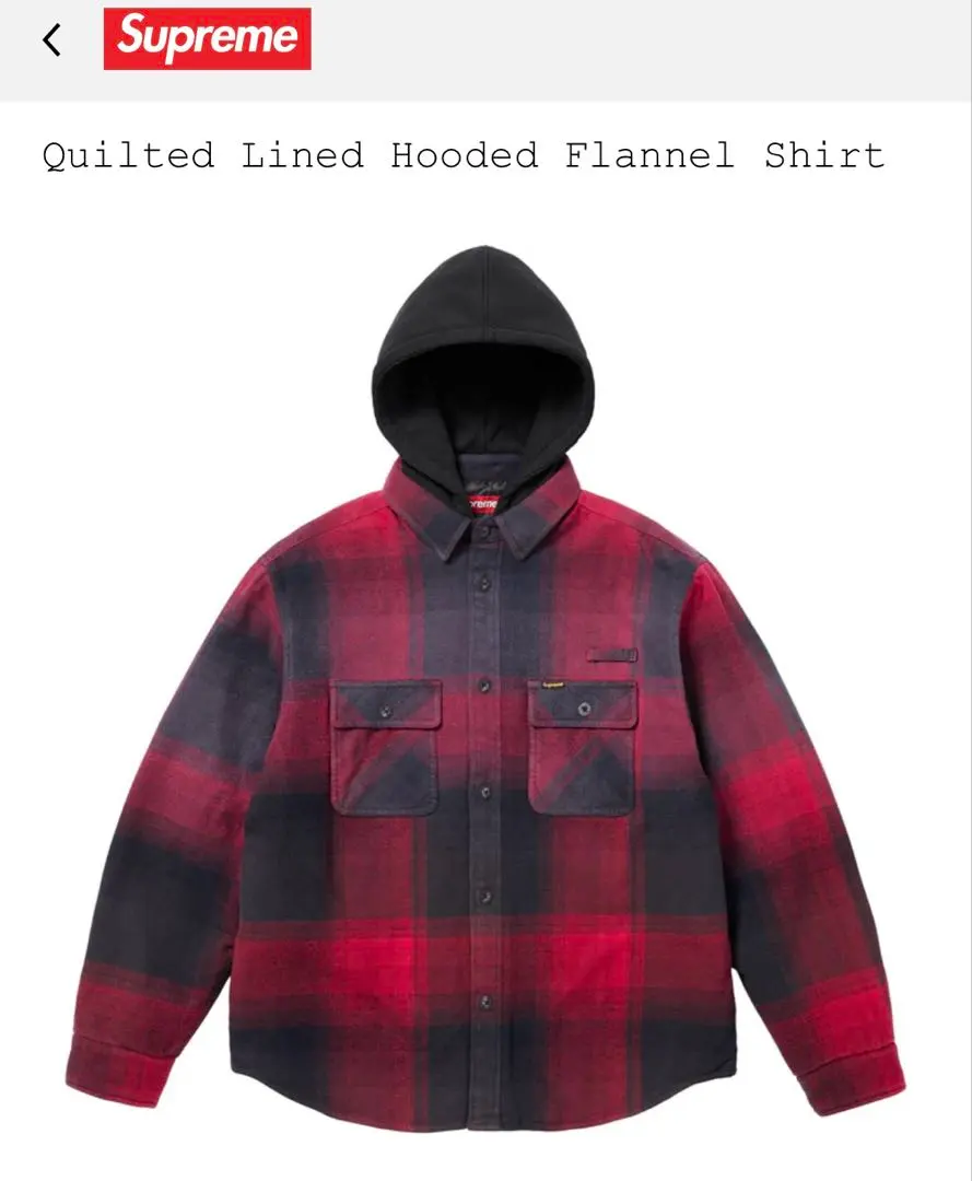 2026年最新】supreme quilted hooded plaid shirtの人気アイテム