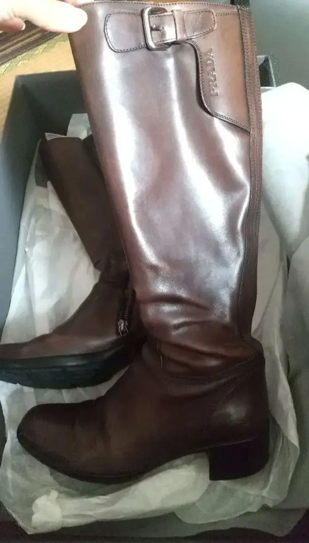 2026年最新】PRADA カラー：ブラウン系 ロングブーツの人気アイテム