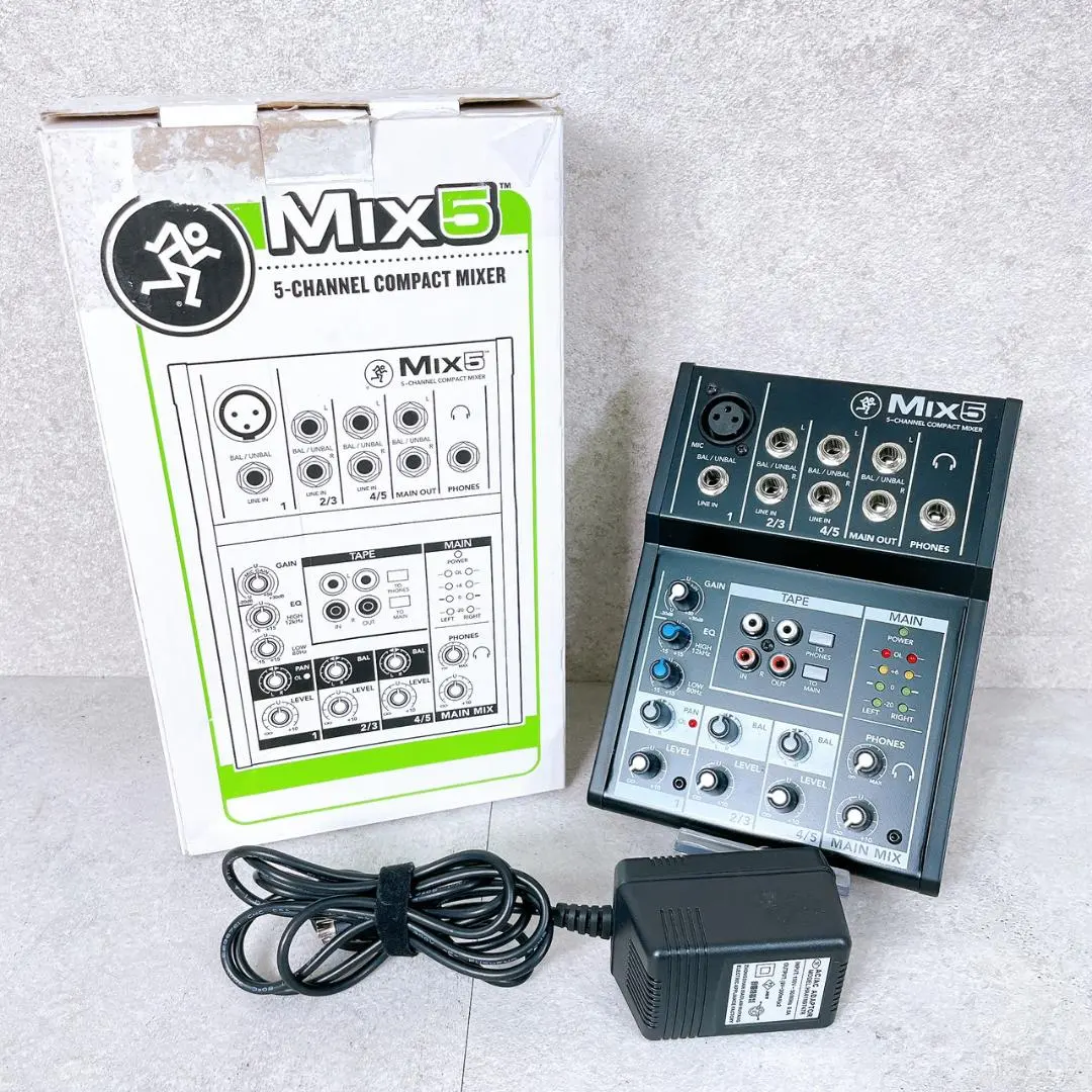 2026年最新】MACKIE マッキー 超コンパクトアナログミキサー MIX5 国内