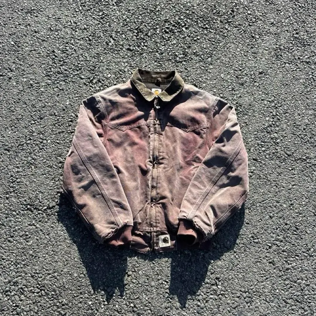 2026年最新】carhartt サンタフェジャケット バーガンディの人気