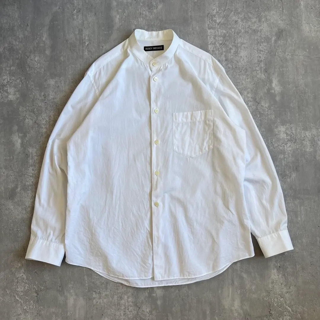 2026年最新】issey miyake men イッセイミヤケ バンドカラー シャツの