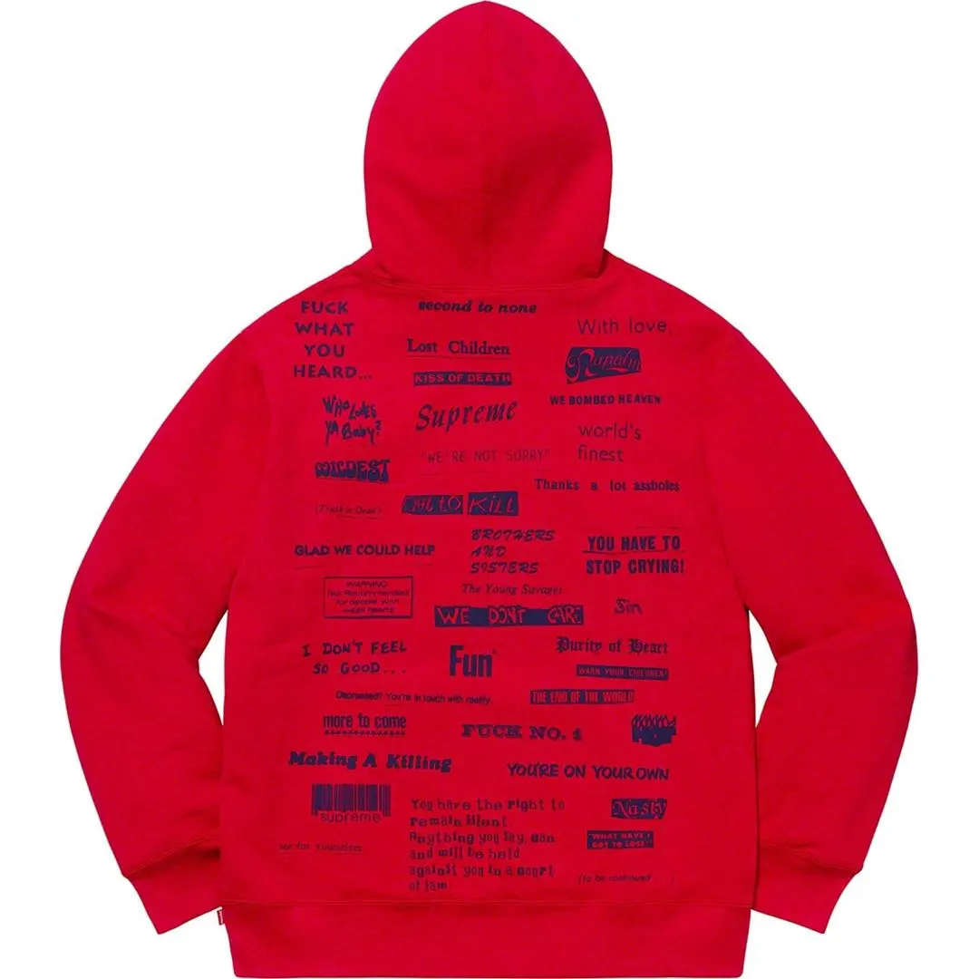 2026年最新】supreme stop crying hooded sweatshirtの人気アイテム