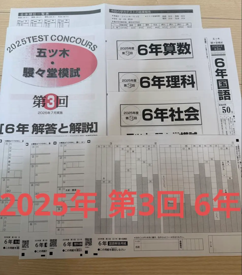 2026年最新】五ツ木駸々堂模試小6の人気アイテム - メルカリ