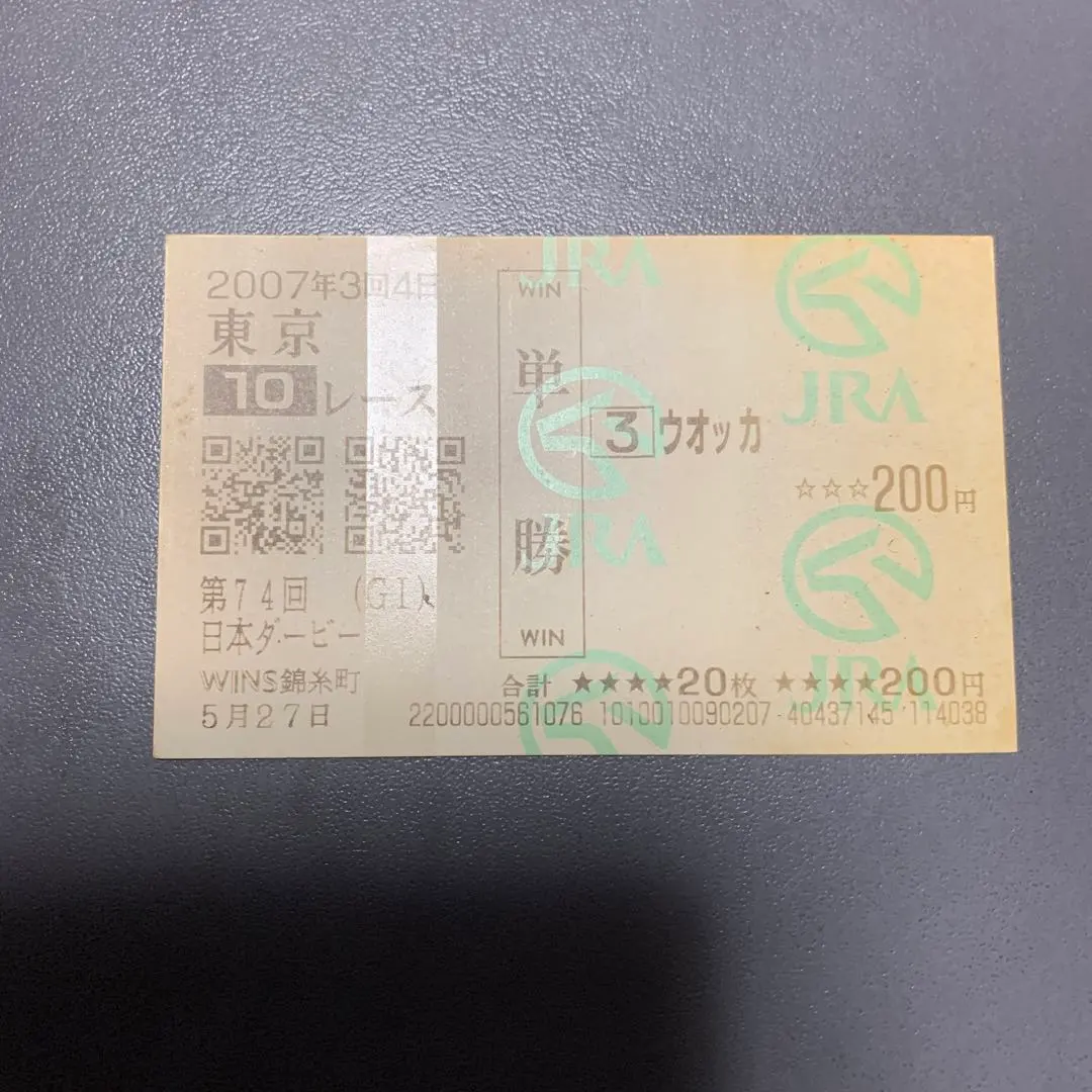 2026年最新】ウオッカ 馬券の人気アイテム - メルカリ