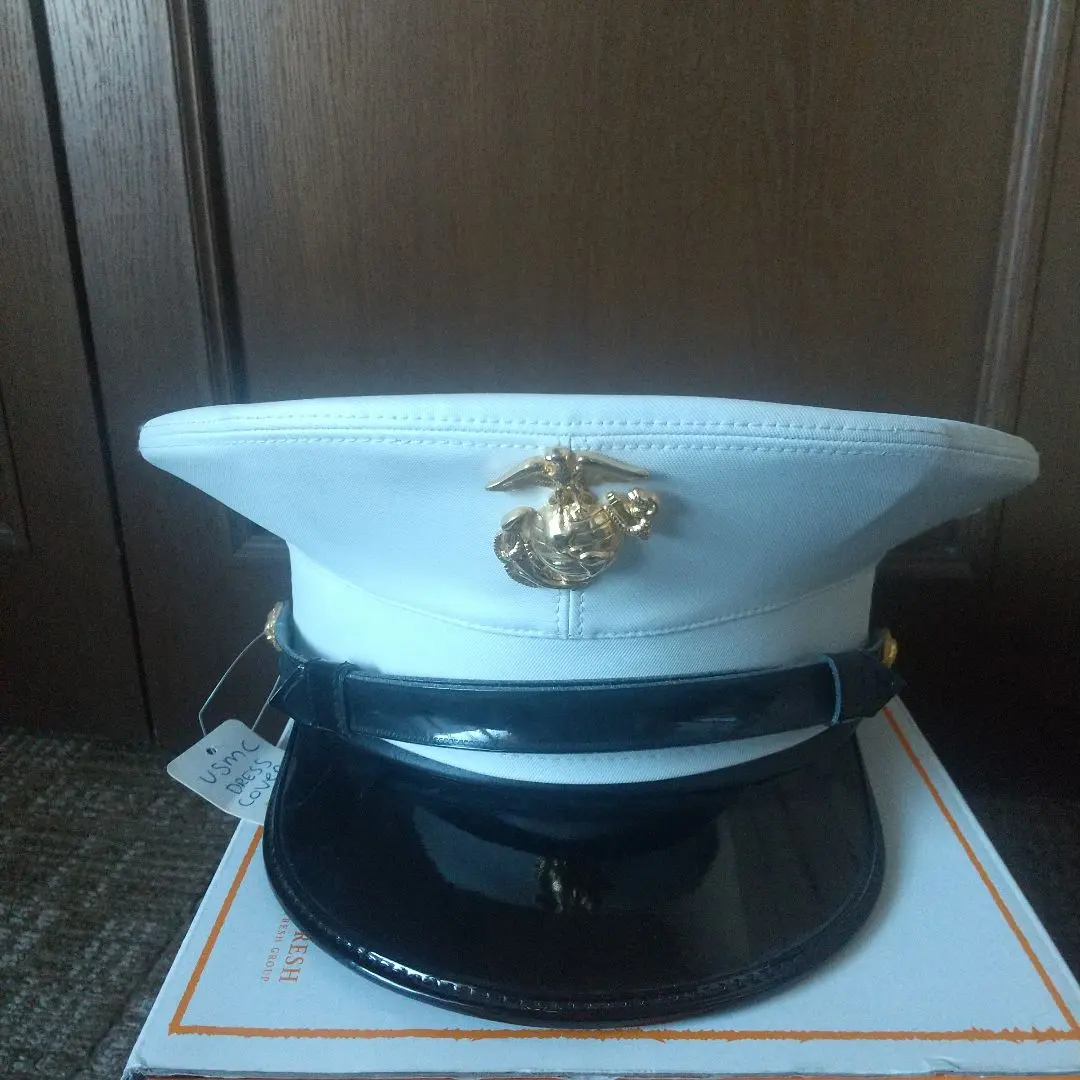 米軍海兵隊本物ドレス用OG制帽2011年官給しサイズ6-3\4希少品