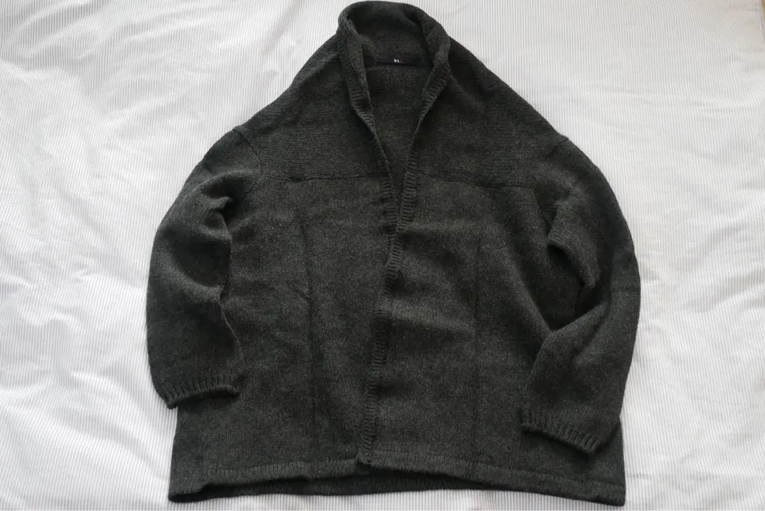 45R☆ぬくぬくの定番☆縮絨ウールのカウチンコート☆白1 - 45R（