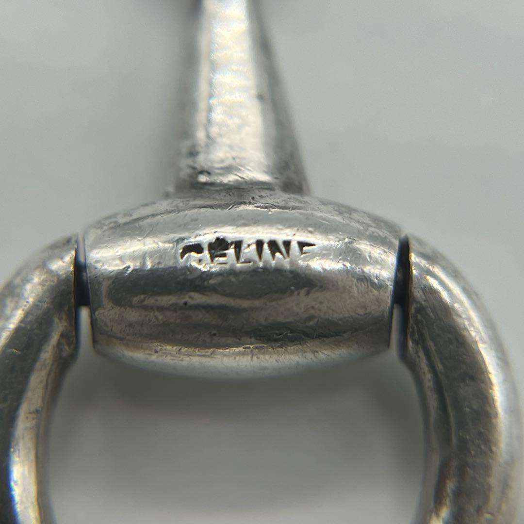 セリーヌ CELINE ホースビットブレスレット SV800蟹刻印 ヴィンテージ