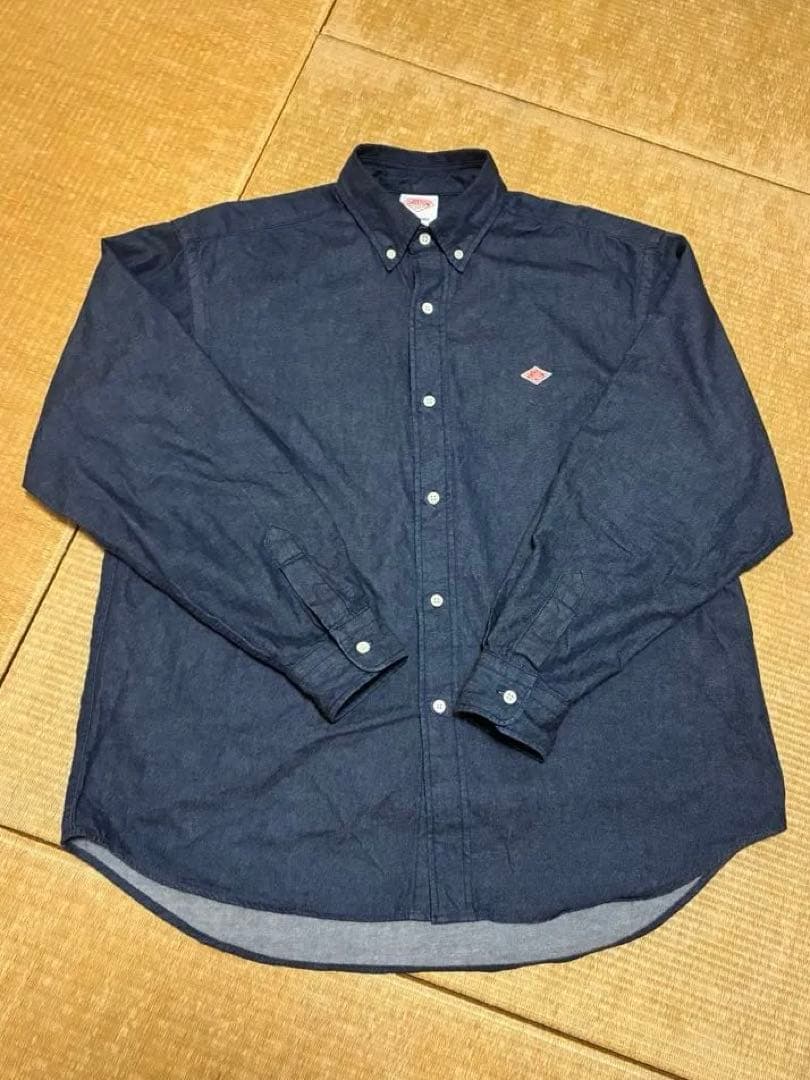 ダントン　DANTON デニムボタンダウンシャツ　40 楽天市場】メンズ40(M) ダントン デニム ダンガリー ボタンダウン