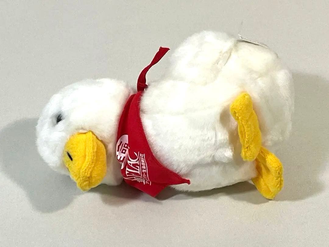 美品☆ぬいぐるみ アフラックダック(赤スカーフ) 第一生命ノベルティ