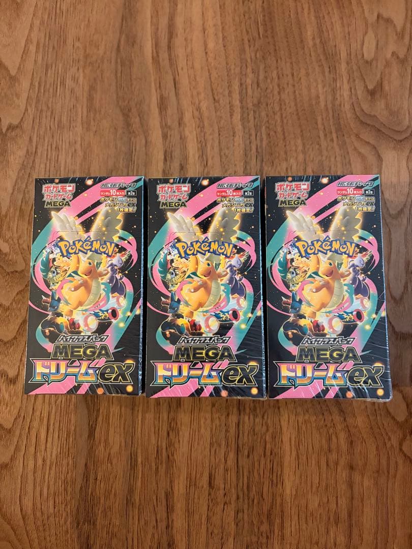 ポケモンカードゲーム　MEGAドリームｅｘ　シュリンク付き3BOX ポケモンカード MEGAドリームex 3BOX シュリンク付き新品未開封 - メルカリ