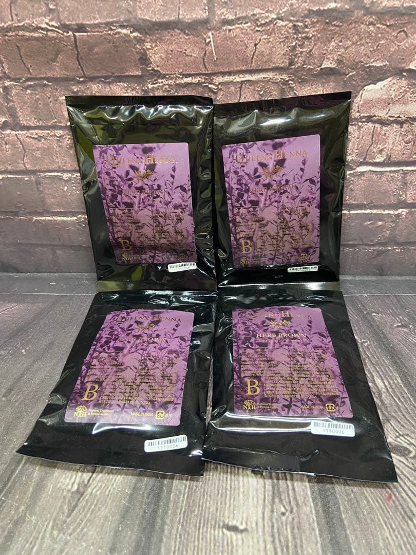 ⚫︎ Queens Henna クイーンズ ハーブ ブラウン ×4