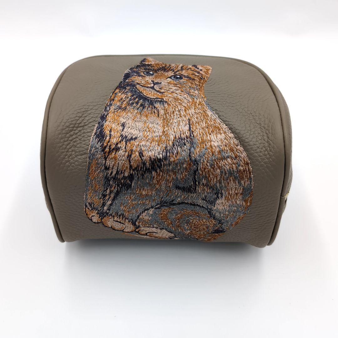 未使用級✨️ イアパピヨネ ねこ刺繍ボストンバッグ 猫刺繍 ミニ