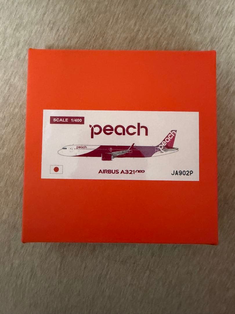 航空機・ヘリコプター Jcwings 1/400 peach A321neo JA902P