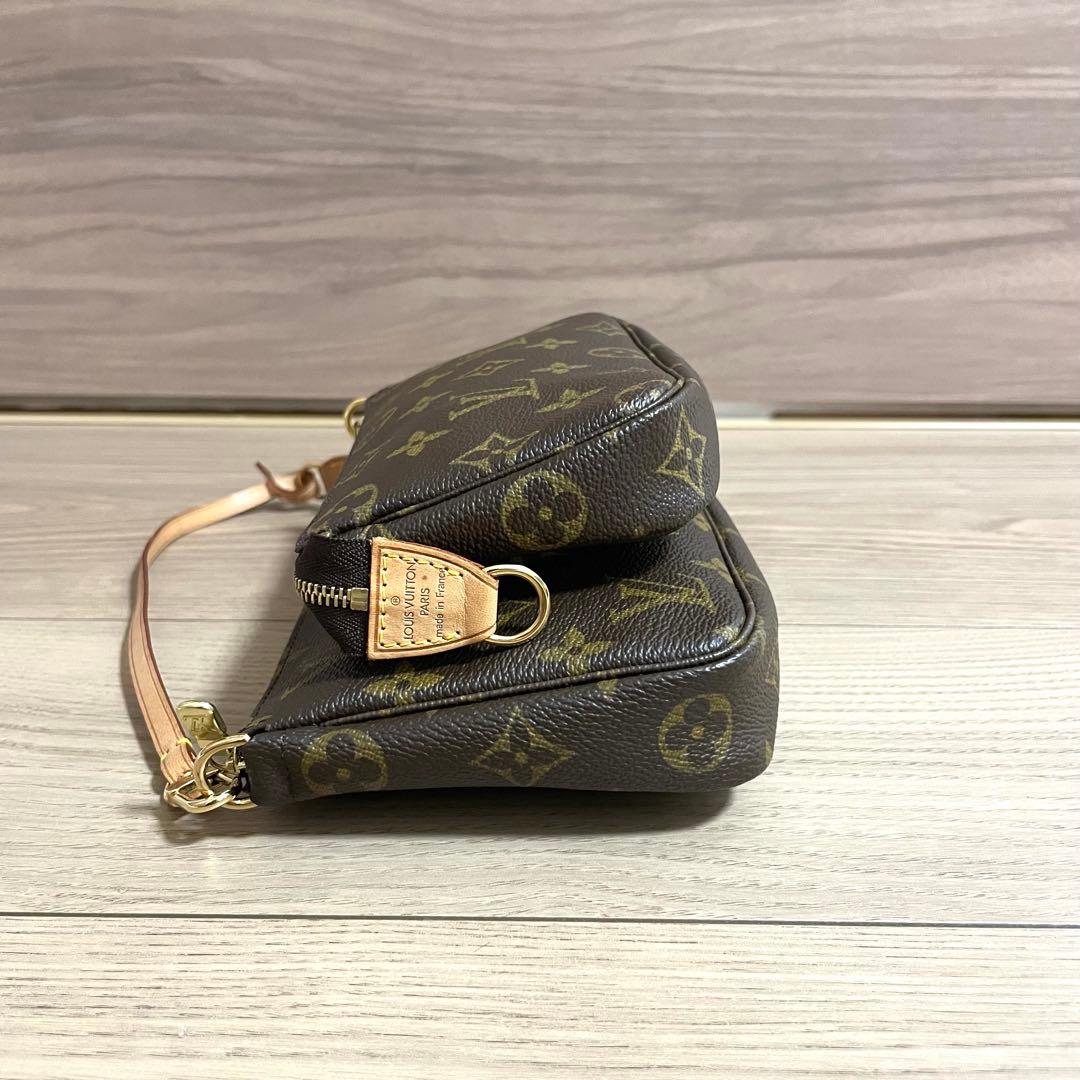 未使用/ルイヴィトン アクセソワール 付属ポーチ モノグラム ヌメ革