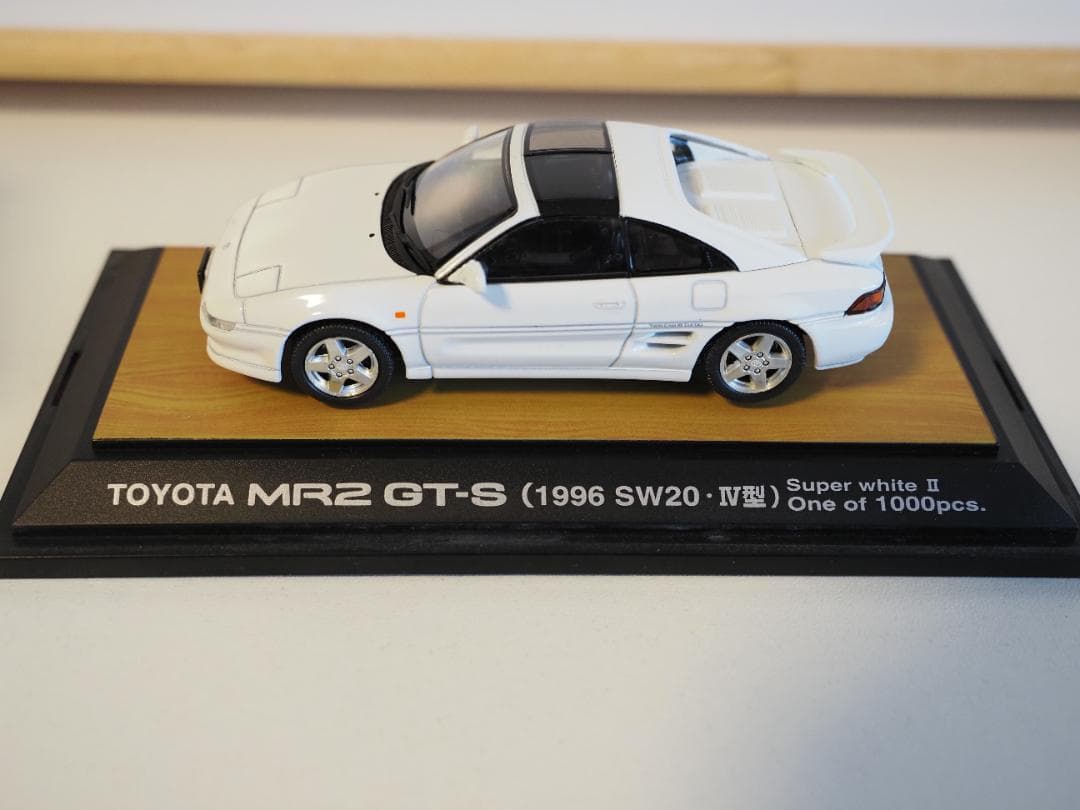 1/43 TOSA MR2 GT-S SW20 Ⅳ型 ホワイト 限定1,000台 1/64 Die Cast TOYOTA MR2 TURBO sw20 w/ Pop Up Lights Model Car