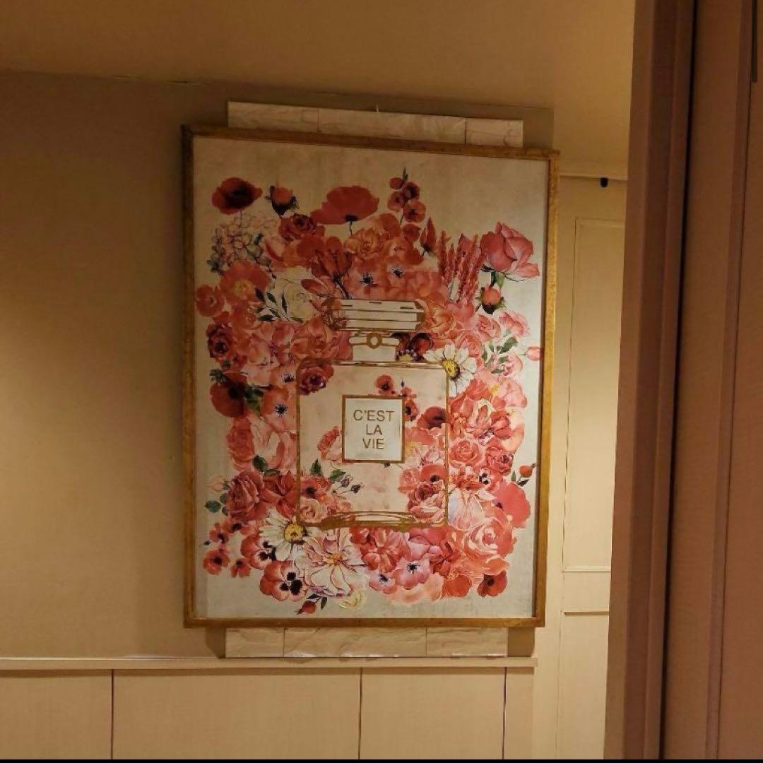 Francfranc フランフラン パルファン アートボード 絵画アートパネル SANDY WELCH アートボード フローラ ピンク | Francfranc（フラン