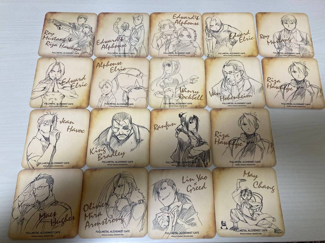 鋼の錬金術師　コースター　カフェ　限定 アニパラカフェ