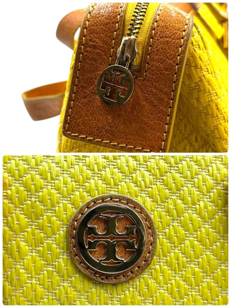 美品】トリーバーチ ボストン型トートバッグ キルティング ロゴ金具